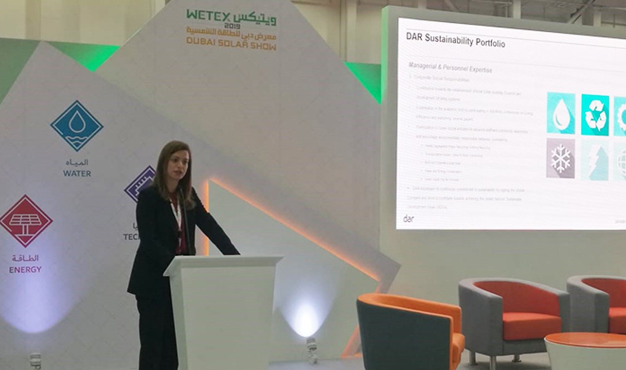 Dar Talks Sustainability at Dubai’s WETEX 2019 