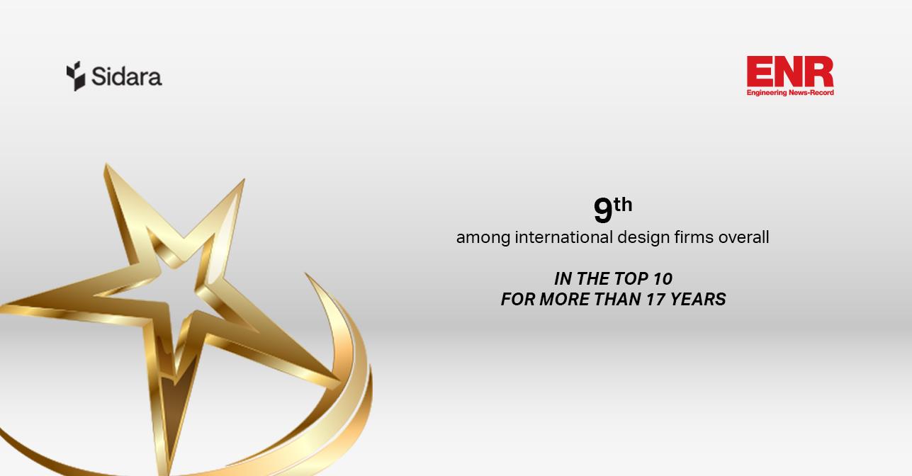 Sidara retains its rank in ENR’s Top 10 International Design Firms
