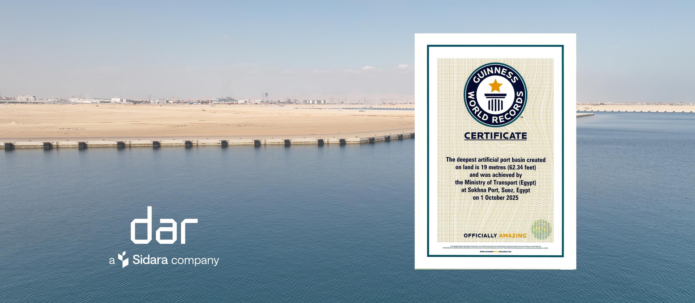 Ain Sokhna Port Development Achieves Guinness World Record for Deepest Artificial Port Basin