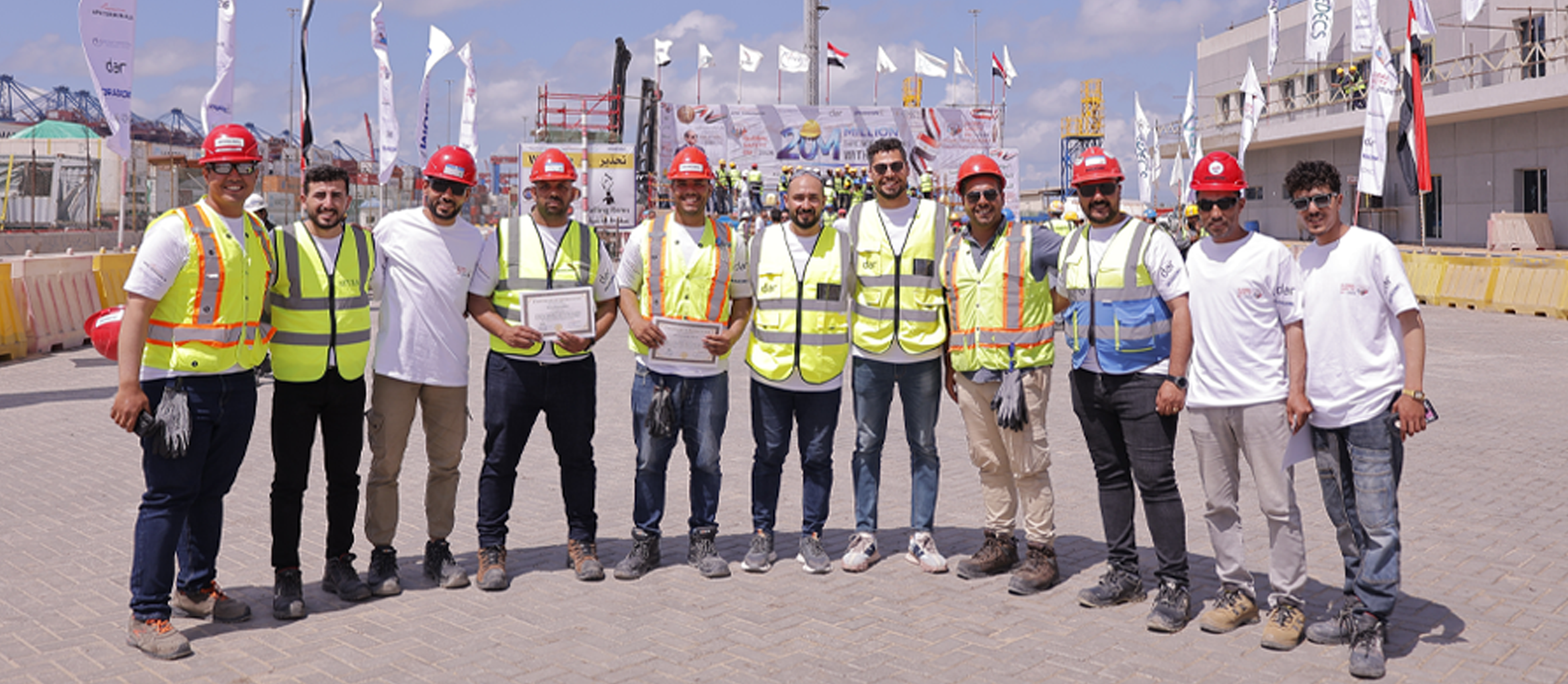 Dar Marks 20 Million Safe Man-Hours on East Port Said Expansion Project
