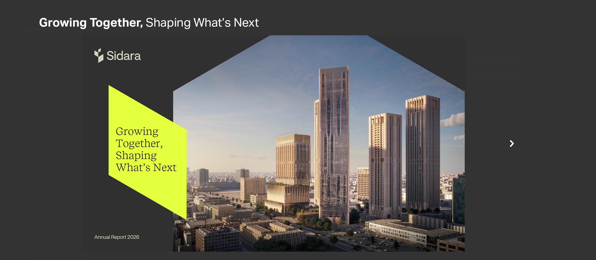 Sidara Annual Report 2026: record revenue, a new chapter with Wood, and landmark work worldwide