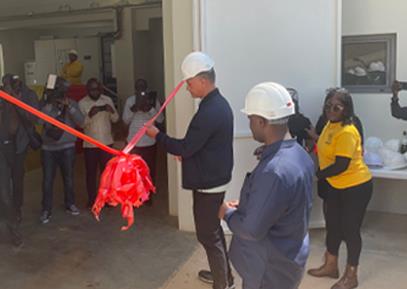 Inaugurating the Mini Hydroelectric Power Plant of Kunje 1