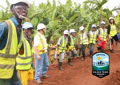 Kajeje Trail Bridge: A vital link for 4,000 Rwandan residents